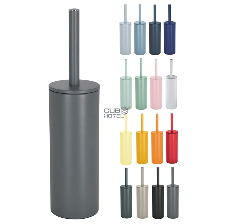 Escobillero WC Akira Metalico Gris